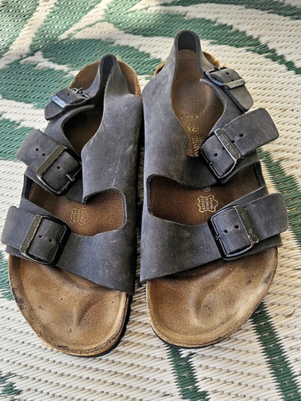Birkenstock Arizona Sandals Grey Milano